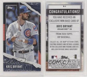 2020 Topps Rip Mini Base Inner Black /40 Kris Bryant #M-4