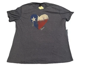 Texas Lone Star State Damenshorts Herz Flagge XXL neu neu mit Etikett weiche Baumwollmischung 2XL - Bild 1 von 5