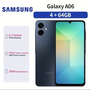 Smartphone Samsung Galaxy A06, 4 GB RAM 64 GB ROM, nero. - Foto 1 di 3