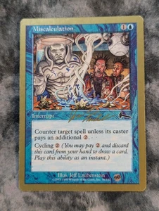Miscalculation Magic The Gathering MTG Gold Border Championship Brussels 2000 - Picture 1 of 2
