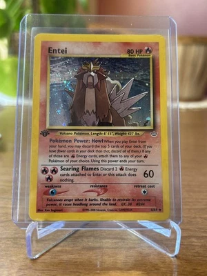 Pokemon TCG Entei Neo Revelation 06/64 1st Edition Holo Rare NM - Image 1 of 4
