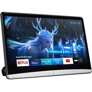 13.3" Headrest Monitor, 4K Android 11.0, Rear Seat Entertainment HDMi BT WiFi - Picture 1 of 8