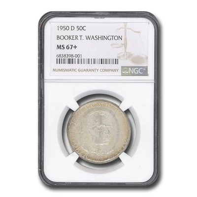 1950-D Booker T. Washington Half Dollar MS-67+ NGC - Image 1 of 3