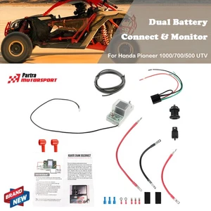 Kit de conexión y monitor de batería doble para Honda Pioneer 1000 700 500 UTV-SBI-CM - Imagen 1 de 11
