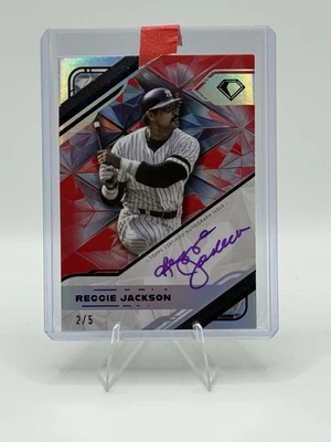 2025 Topps Diamond Icons - White Polychromatink Auto - Reggie Jackson Purple /5 - Image 1 of 2