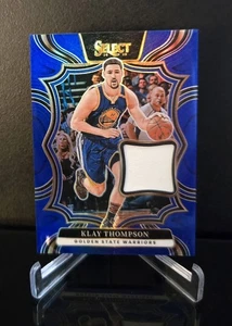 #'ed/75 RELIC ๐ฅ KLAY THOMPSON SP 2024-25 Select Blue Throwback Memorabilia Holo - Picture 1 of 2