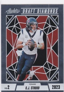 C.J. STROUD Draft Diamonds 2023 NFL PICK #2 Houston Texans CJ Absolute Football - Picture 1 of 2