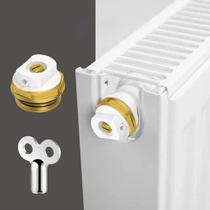 6 Pack Copper Radiator Drain Valves 12 Inch Manual Air Vent with Key Tool - Picture 1 of 10