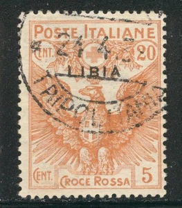 C_A_2564 LIBIA. (20+5) centesimo del 1915 set "PRO CROCE ROSSA". Sc. B4. Usato - Foto 1 di 1