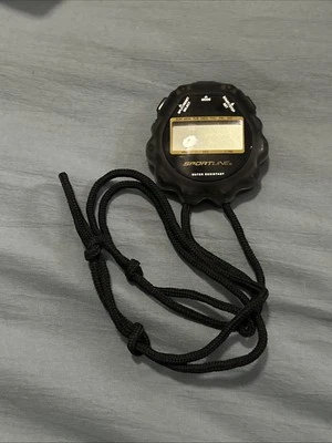 Sportline Giant Display Stopwatch WV2787BK Model 228 BLACK WORKS Needs Battery - Image 1 of 3