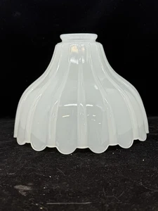 8,25" antike durchscheinende überbackene Milchglasschirm Pendelleuchte 2,25" Monteur - Bild 1 von 12