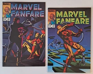 Marvel Fanfare #22 & 23 (Ironman Vs Doc Ock, Grey Gargoyle, Electro & Sandman!) - Picture 1 of 2