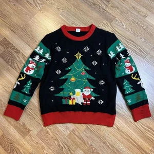 Damen Ugly Light Up Weihnachtspullover Weihnachtsmann mit Bier Größe L Large - Bild 1 von 7