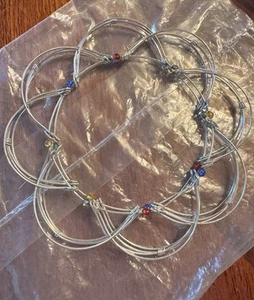 Silver Wire With Beads Mandala Meditation Tool - Picture 1 of 3
