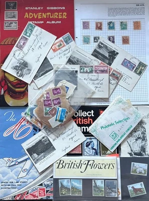 LARGE COLLECTION OF ASSORTED VINTAGE GB/WORLDWIDE STAMP/PHILATELY ETC. BULK LOT - Image 1 of 4