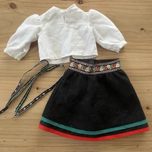 American Girl Doll Kirsten Winter Outfit skirt shirt ribbons Pleasant Company - Picture 1 of 5