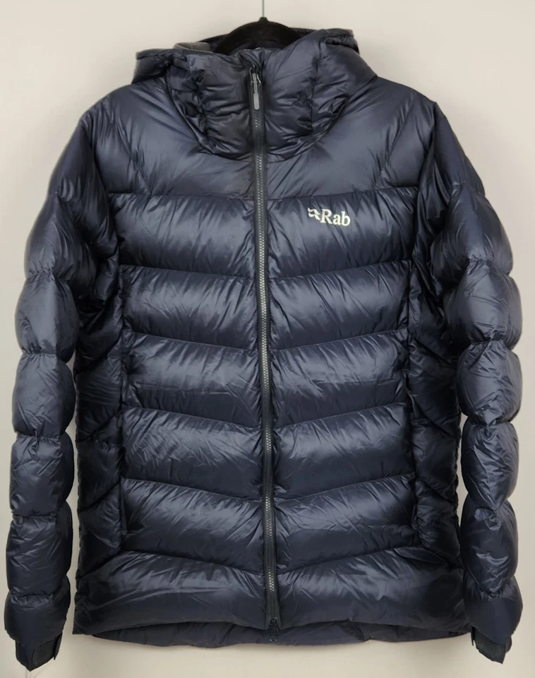 RAB Neutrino Pro Down Nikwax Hydrophobic Down Hooded Puffer Jacket Mens Med READ - Image 1 of 4