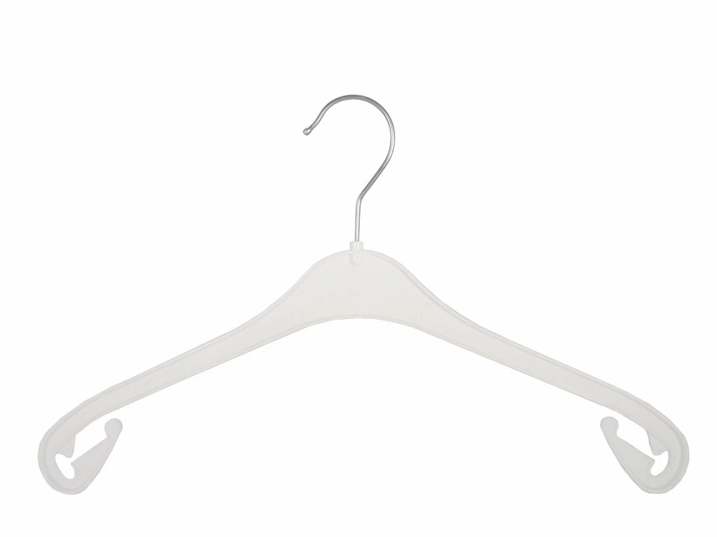 Domopak Living 5er-Set Kleiderbügel Weiß – Mit Hosensteg, Rutschfest, 42 Cm Breit