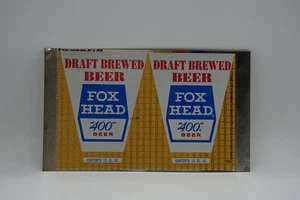 Fox Head 400 12oz Beer Can Flat Sheet Magnetic - Picture 1 of 2