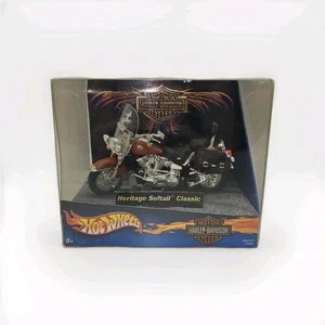 Hot Wheels Harley Davidson Heritage Softail Classic 1:18 Die Cast Motorcycle - Picture 1 of 11