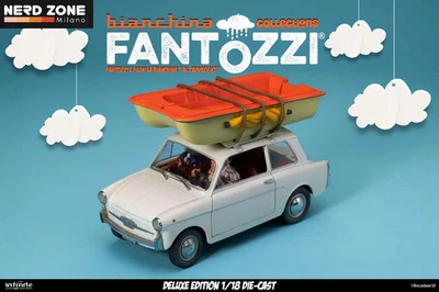 PREORDER Fantozzi E Filini La Bianchina Al Campeggio 1/18 Die-Cast Deluxe Editio - Immagine 1 di 4