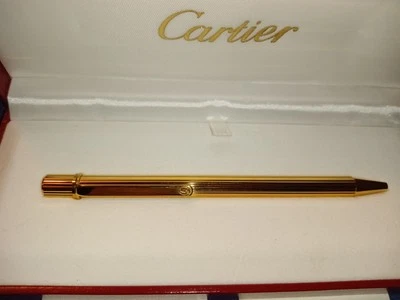 Bolígrafo Cartier Trinity enchapado en oro de 18 quilates ST150090 STYLO BILLETE MUST II Foto 1 de 4