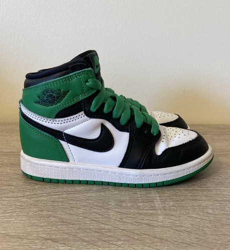 Nike Air Jordan 1 Retro High OG Lucky Green per bambini taglia 11 C