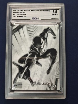 2024 Masterpieces Nahuel Grego #85 Spider-Man Preliminary Art BGN8.5 - Image 1 of 2