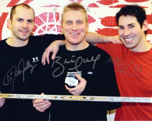 BRETT HULL firmato DETROIT RED WINGS 8x10 con COA HOFer - Foto 1 di 1