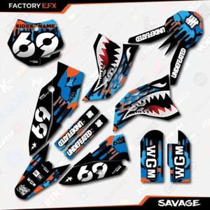 Blue Orange Savage Camo Racing Graphics Kit fits KTM 09-15 Sx50 Sx 50 Decal 2015 - Picture 1 of 5