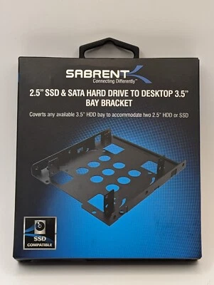 Sabrent 2.5" to 3.5" Internal Hard Disk Drive Bay Bracket (BK-HDDH) - Image 1 of 3
