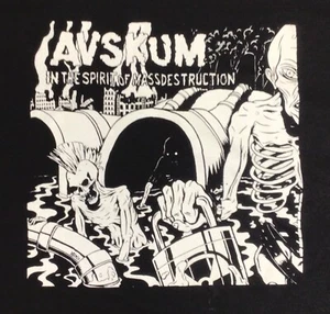 Avskum In The Spirit Of Mass Destruction T-Shirt Hanes Large Punk Anti Cimex - Picture 1 of 4