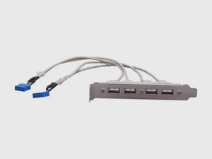 StarTech 4 Port USB A Female Slot Plate Adapter Part No: USBPLATE4 - Picture 1 of 3