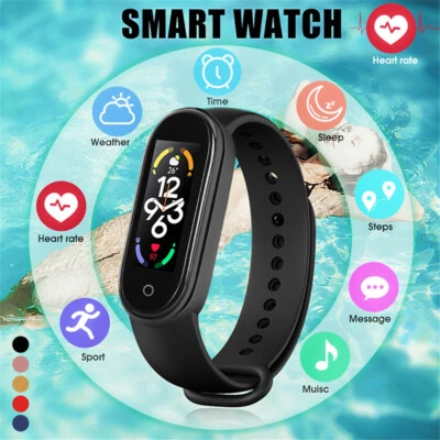 M7 Smart Watch Sport Heart Rate Blood Pressure Monitor Tracker Bracelet - Image 1 of 4