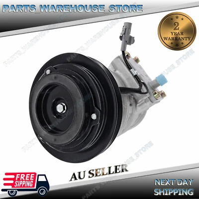 Air Con AC Compressor for Toyota Landcruiser HZJ80R Vario 4.2L Diesel 1HZ 90-97 - image 1 of 4