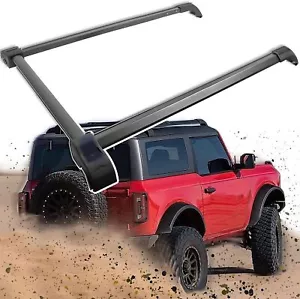 Fits for 2021 2022 2023 Ford Bronco Hard Top 2 D 4D Roof Rail Roof Rack Kit - Picture 1 of 9