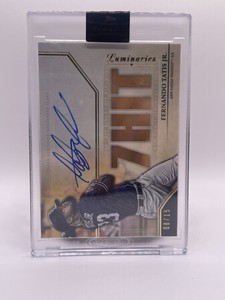 2020 Topps Luminaries Fernando Tatis Jr. on card auto 08/15