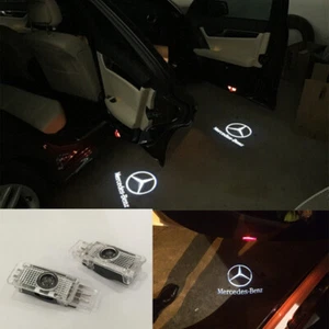 Lámpara proyectora de luz LED para puerta de coche Mercedes Clase C W203 CLK SLK 2 piezas - Imagen 1 de 6