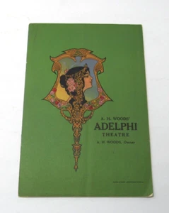 Adelphi Theatre Program "The Green Hat" A. H. Woods 1925 Chicago Illinois - Picture 1 of 7