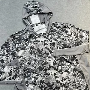 Huk Shirt Mens 3XL Icon X Tide Change Hoodie Gray Camo Performance Fishing UPF - Picture 1 of 10