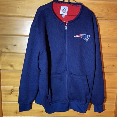 NFL New England Patriots Sudadera XXL Completa Cremallera Forrada de Carnosa Foto 1 de 4