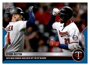 2022 Topps Now Blue Parallel #423 Byron Buxton Twins 45/49 - Picture 1 of 2