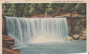 Cumberland Falls State Park, Kentucky, Vintage Postcard Waterfall - Picture 1 of 2