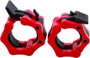 1 pair Barbell Clamps Olympic 2" Inch Quick Release Standard Bar Weight Plates - Picture 1 of 2