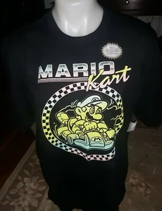 BRANDNEU MIT ETIKETT MARIO CART LARGE KURZÄRMELIGES SCHWARZES T-SHIRT - Bild 1 von 4