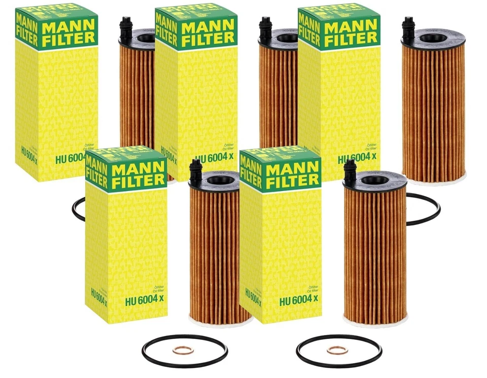 Mann Set of 5 Engine Oil Filters for BMW F15 F30 328d 535d X3 X5 740Ld xDrive - Image 1 of 1