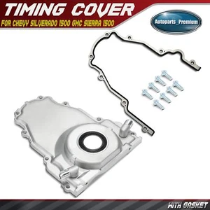 LS Gen 3 Timing Cover w/ Oil Drain Fittings for Chevy Silverado GMC Sierra 1500 - Picture 1 of 11