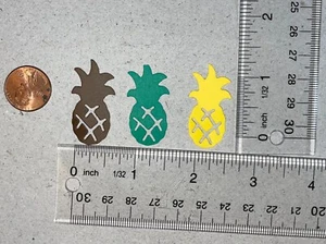 🍍10 ANANAS Cardstock Papier Stanzformen Verzierungen - Bild 1 von 22