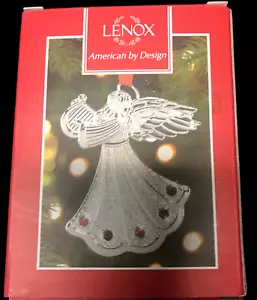 Lenox Angel Ornament - Seasonal Gems - Muti-Color Gems in Silver ~ NIB  - Picture 1 of 3