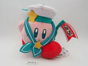 Kirby 25th Anniversary A1512 Sailor SK Japan Mascot Strap 5" Plush TAG Toy Doll - Picture 1 of 8